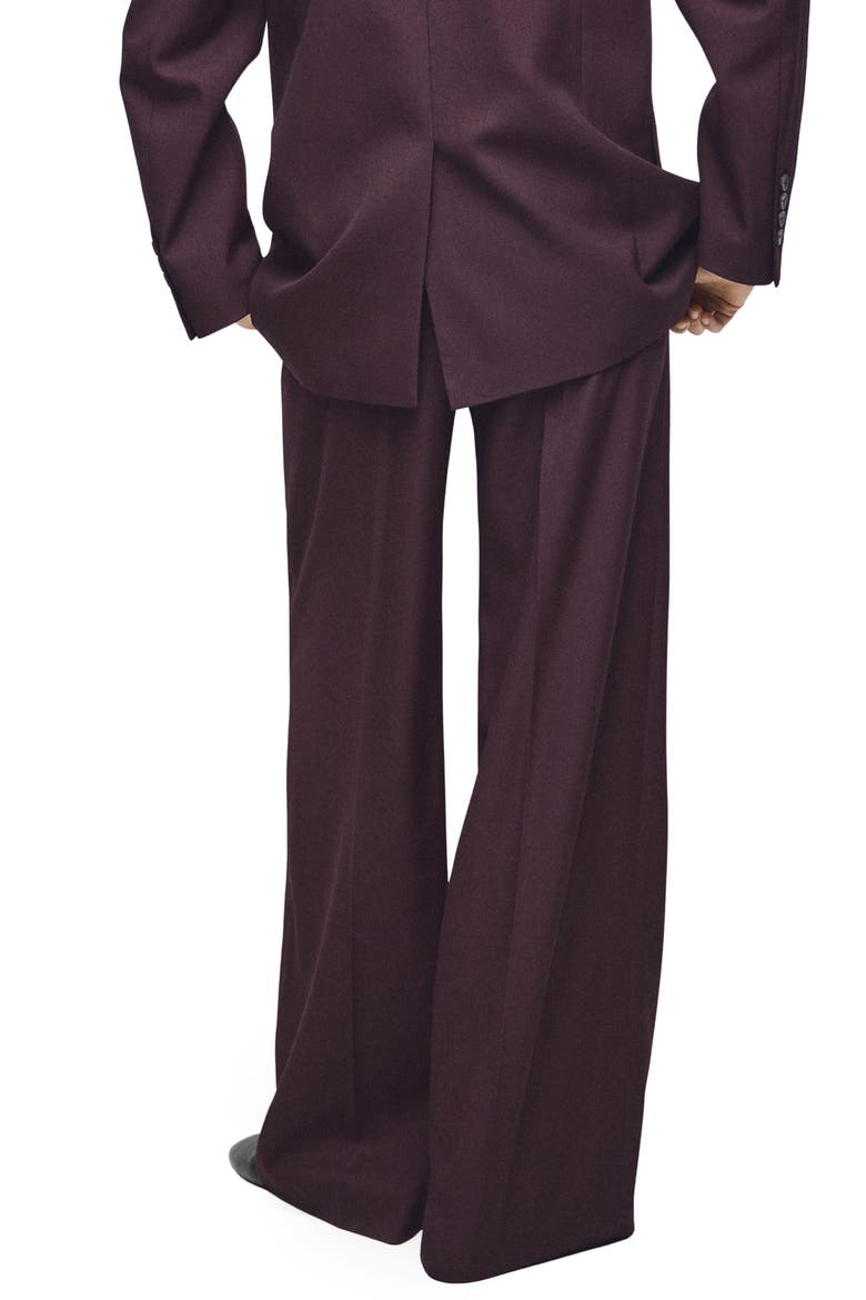 Hidra Seamed Wide Leg Pants, Alternate, color, WINE