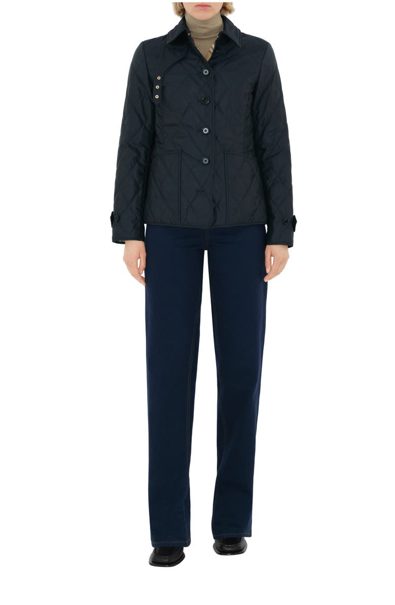 Burberry Quilted Thermoregulated Jacket, Main, color, Midnight