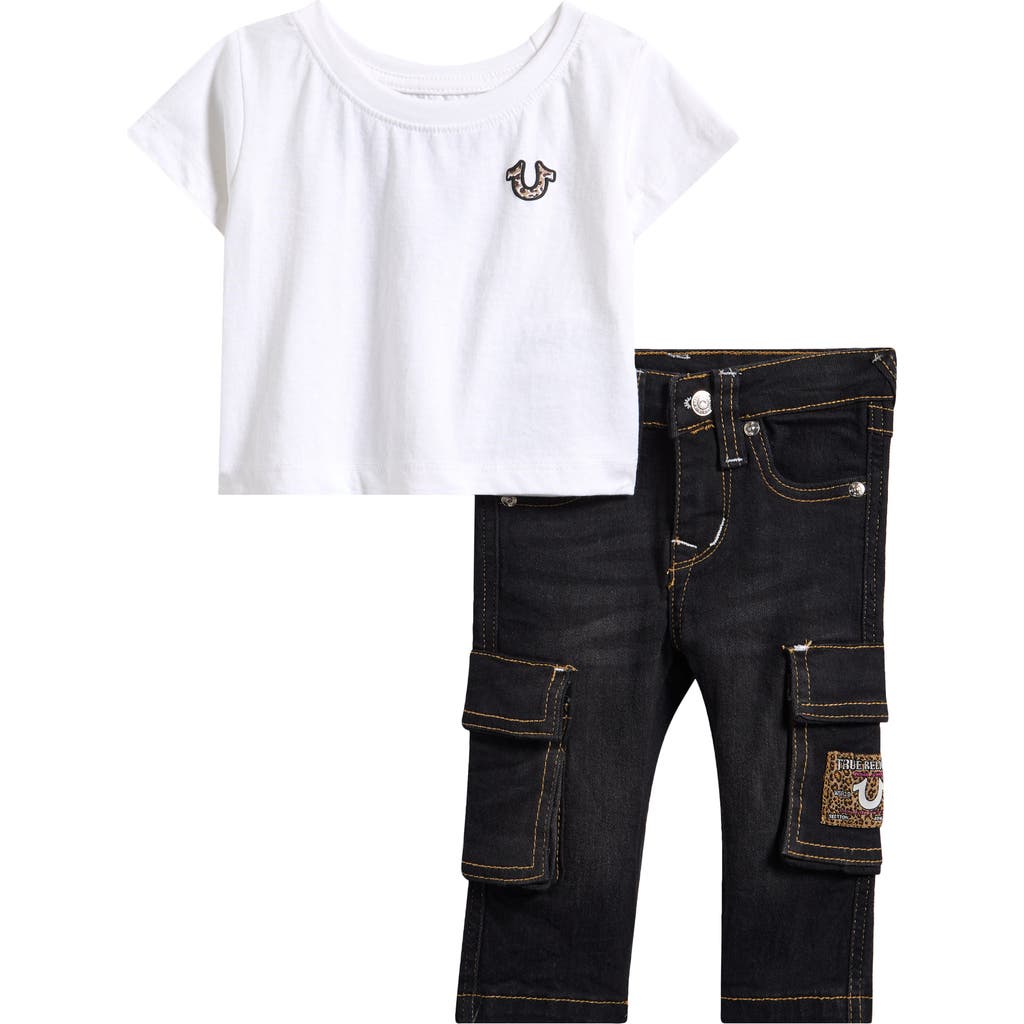 True Religion Horseshoe Graphic T-shirt & Cargo Jeans Set In Multi