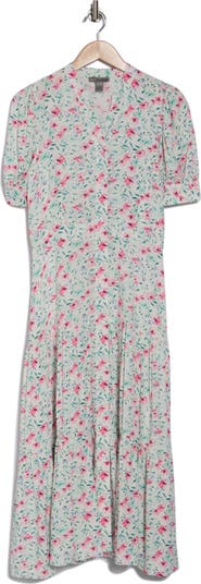 Grace Button Front Midi Dress