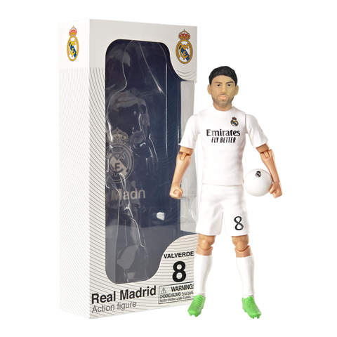 SOCKERS Real Madrid CF Federico Valverde 8" Collectible Soccer Action Figure