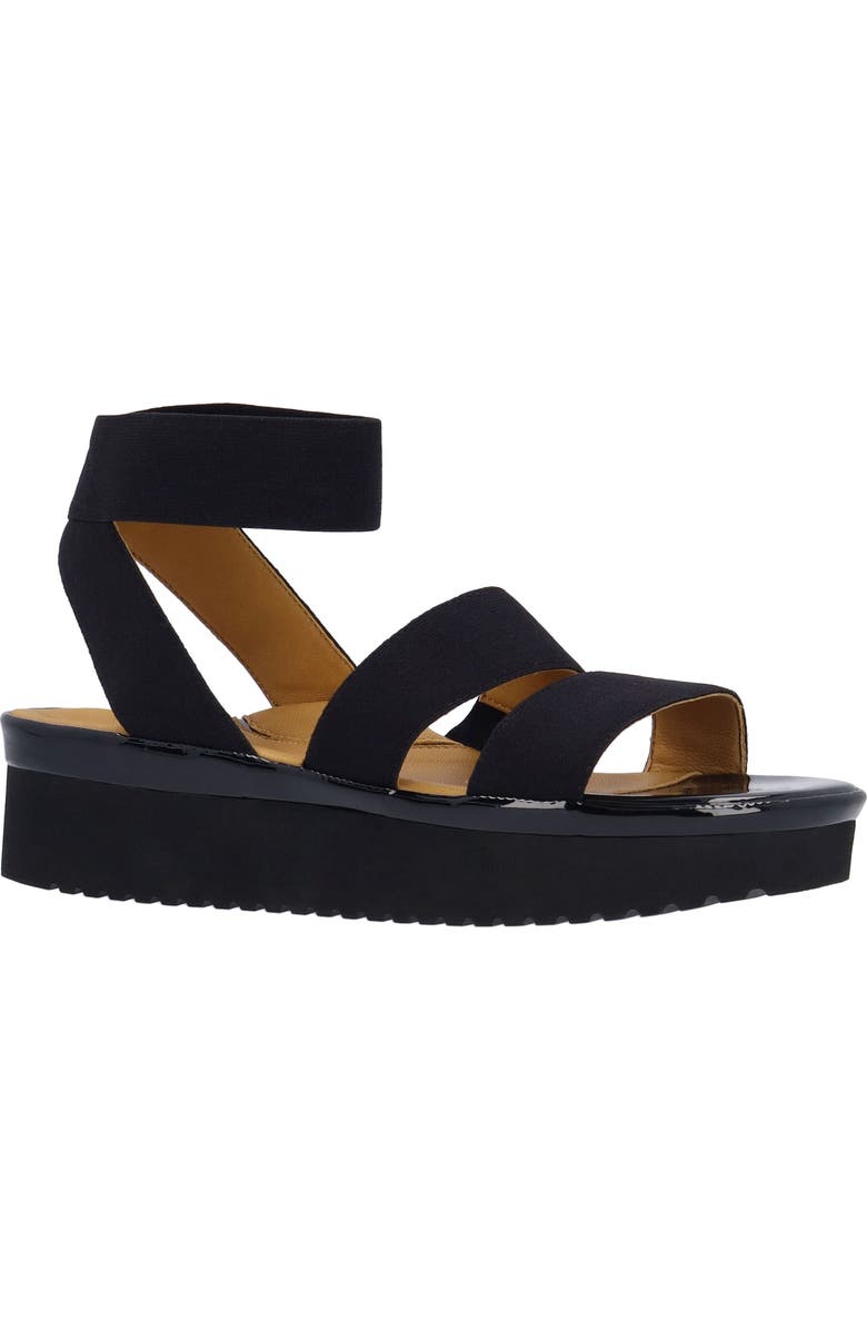 L'Amour des Pieds Avaleena Ankle Strap Sandal, Main, color, Black