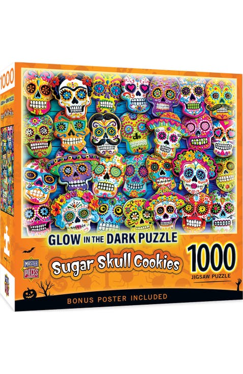 Sugar Skull Cookies 1000pc Glow Puzzle