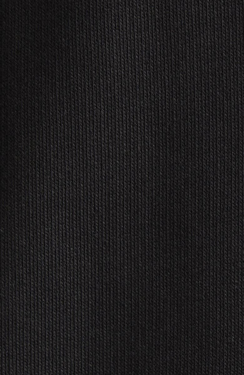 Balmain Logo Organic Cotton Graphic Hoodie, Alternate, color, Black/ White