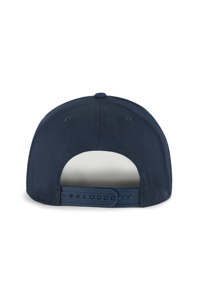 '47 Men's '47 Navy/Brown Detroit Tigers Cooperstown Break Wood Suede Hitch Adjustable Hat, Alternate, color, Navy