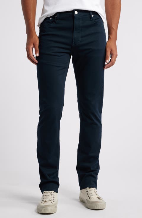 Modern Straight Leg Five-Pocket Twill Pants