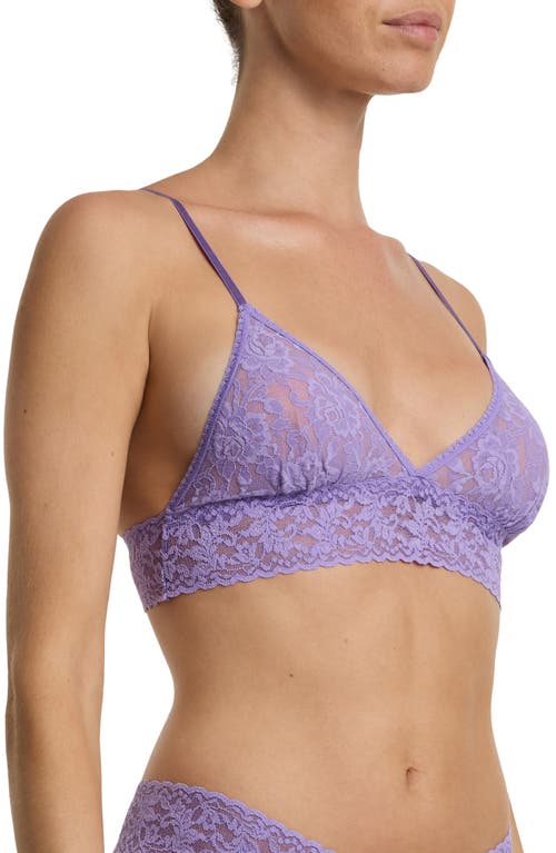 Hanky Panky Signature Lace Padded Bralette In Purple