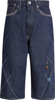 KURO Handscape Denim Bermuda Shorts