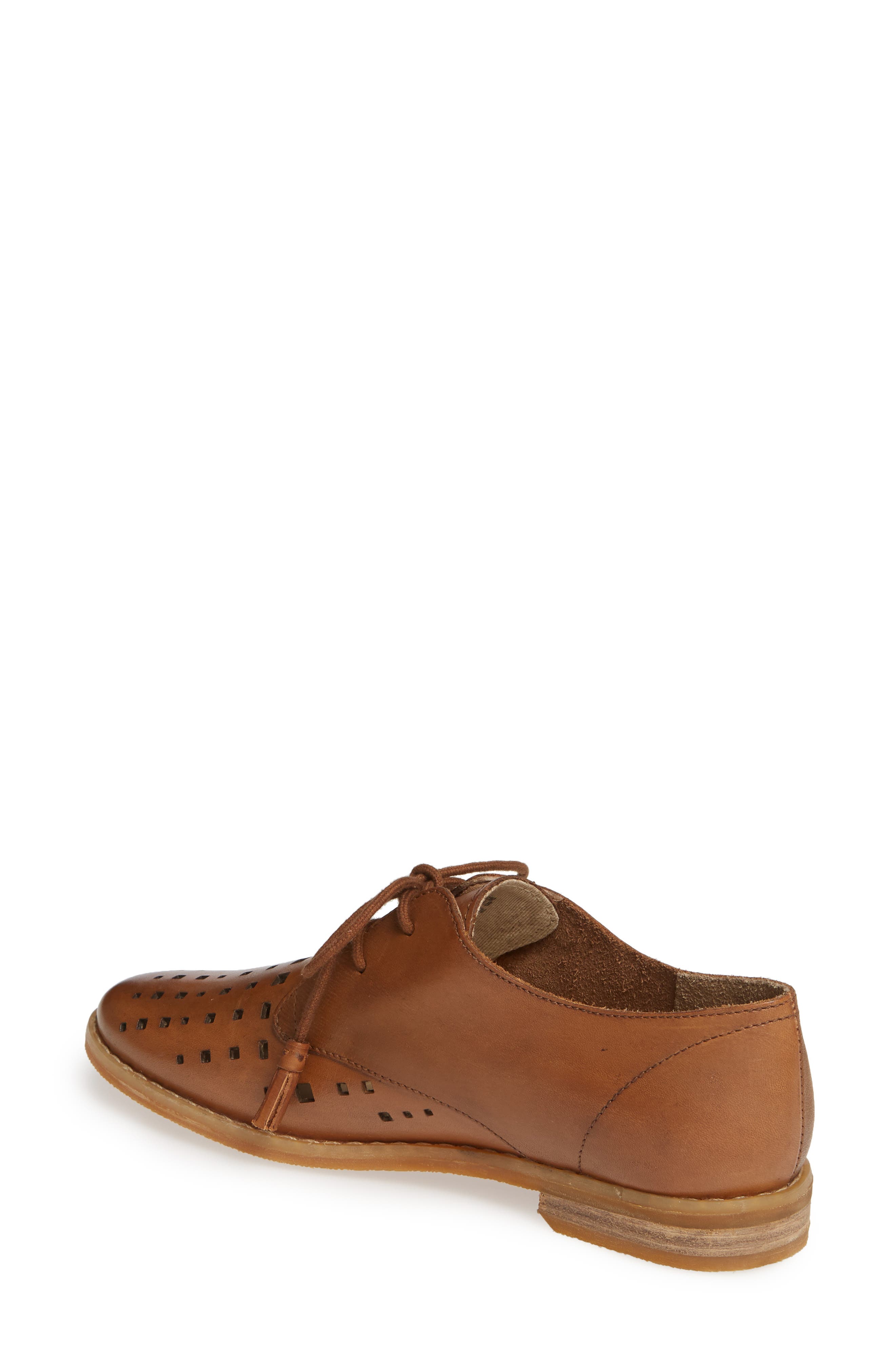 Chardon Perforated Derby, Alternate, color, CAMEL LEATHER