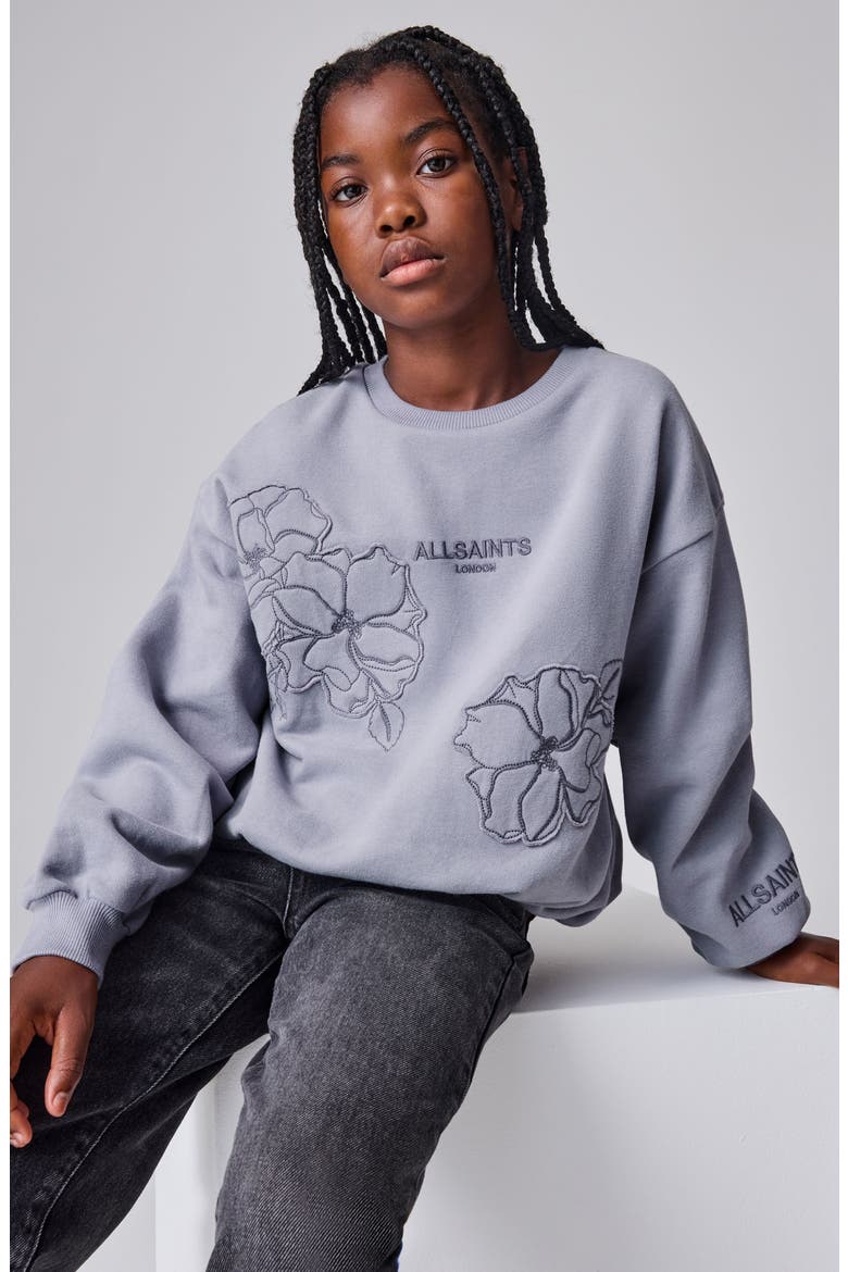 Kids' Bubble Hem Sweatshirt, Alternate, color, GREY