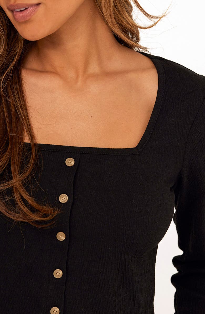 Threads 4 Thought Jamila Texture Jersey Top, Alternate, color, Black