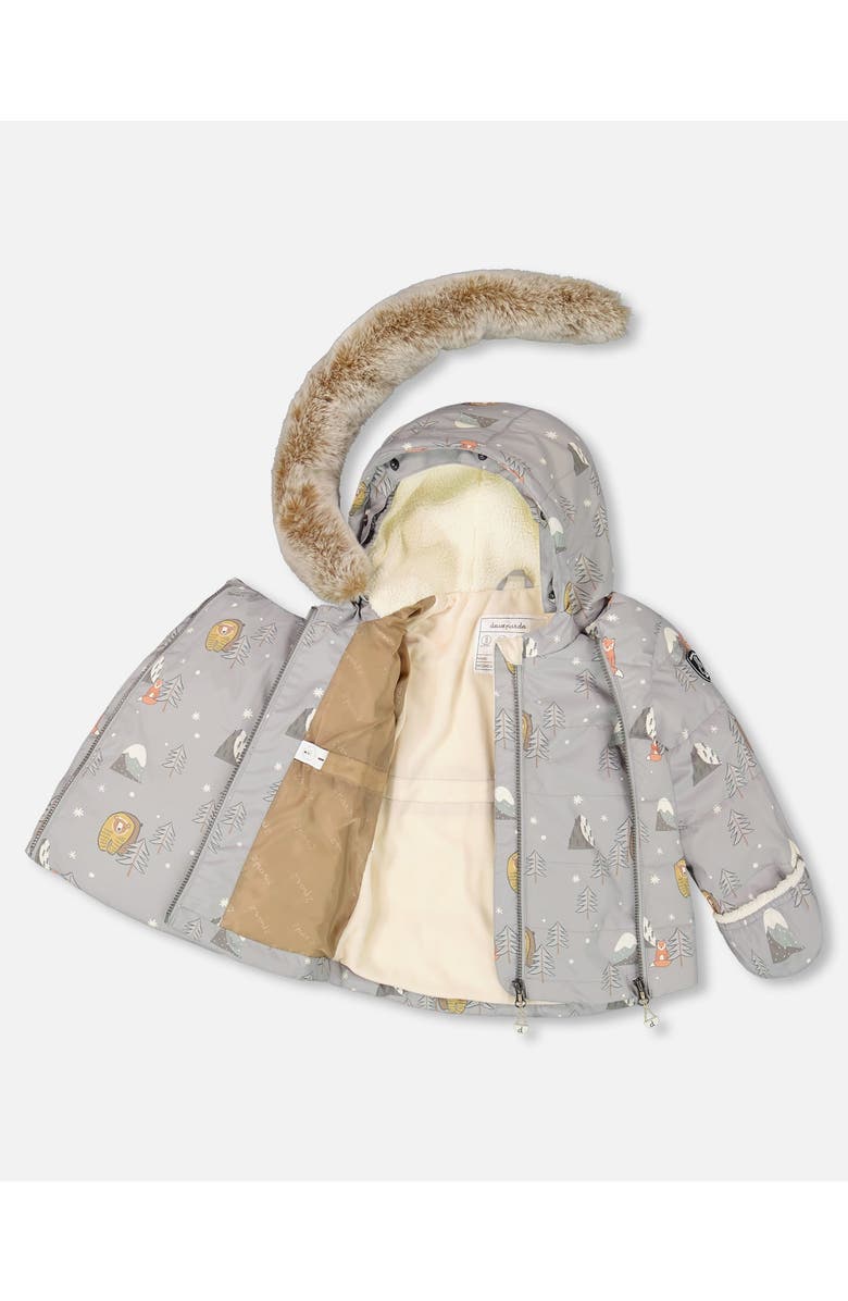 Deux par Deux Two-Piece Snug Snowsuit, Alternate, color, Gray