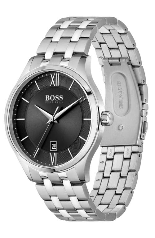 Hugo Boss Boss Elite Bracelet Watch, 41mm In Metallic