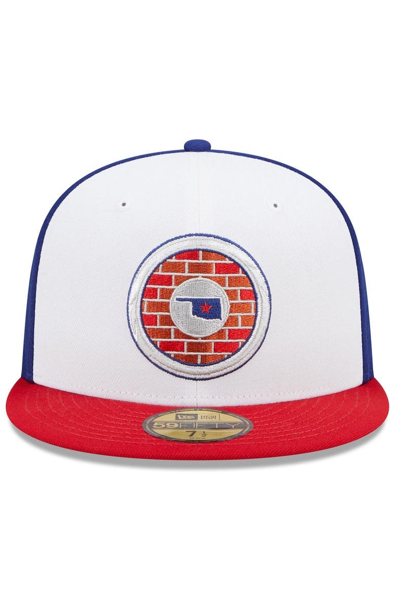 Men's New Era White/Red Oklahoma City Dodgers Marvel x Minor League 59FIFTY Fitted Hat, Alternate, color, White