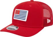 New Era Men's New Era Red Los Angeles Angels Flag 9SEVENTY COOLERA Stretch-Snap Hat