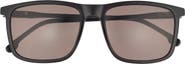 Carrera Eyewear 55mm Rectangular Polarized Sunglasses