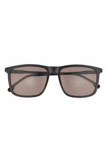 Carrera Eyewear 55mm Rectangular Polarized Sunglasses