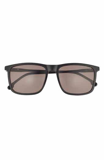 Carrera Eyewear 55mm Rectangular Polarized Sunglasses