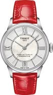 Tissot Chemin des Tourelles Powermatic 80 Lady Leather Strap Watch, 32mm