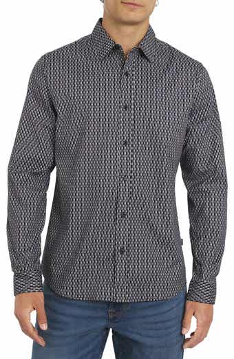 DKNY SPORTSWEAR Chancey Stretch Cotton Button-Up Shirt