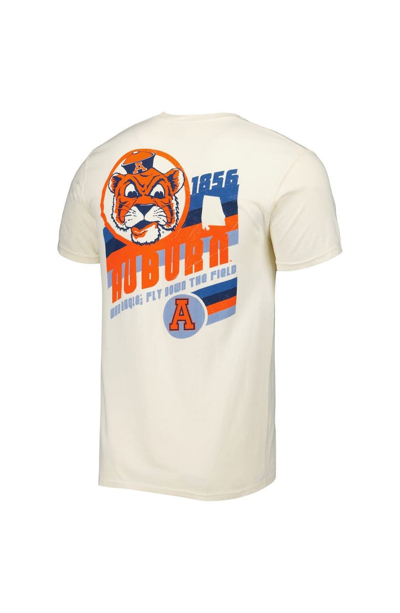 IMAGE ONE Men's Cream Auburn Tigers Vault Vintage Comfort Color T-Shirt, Alternate, color, 