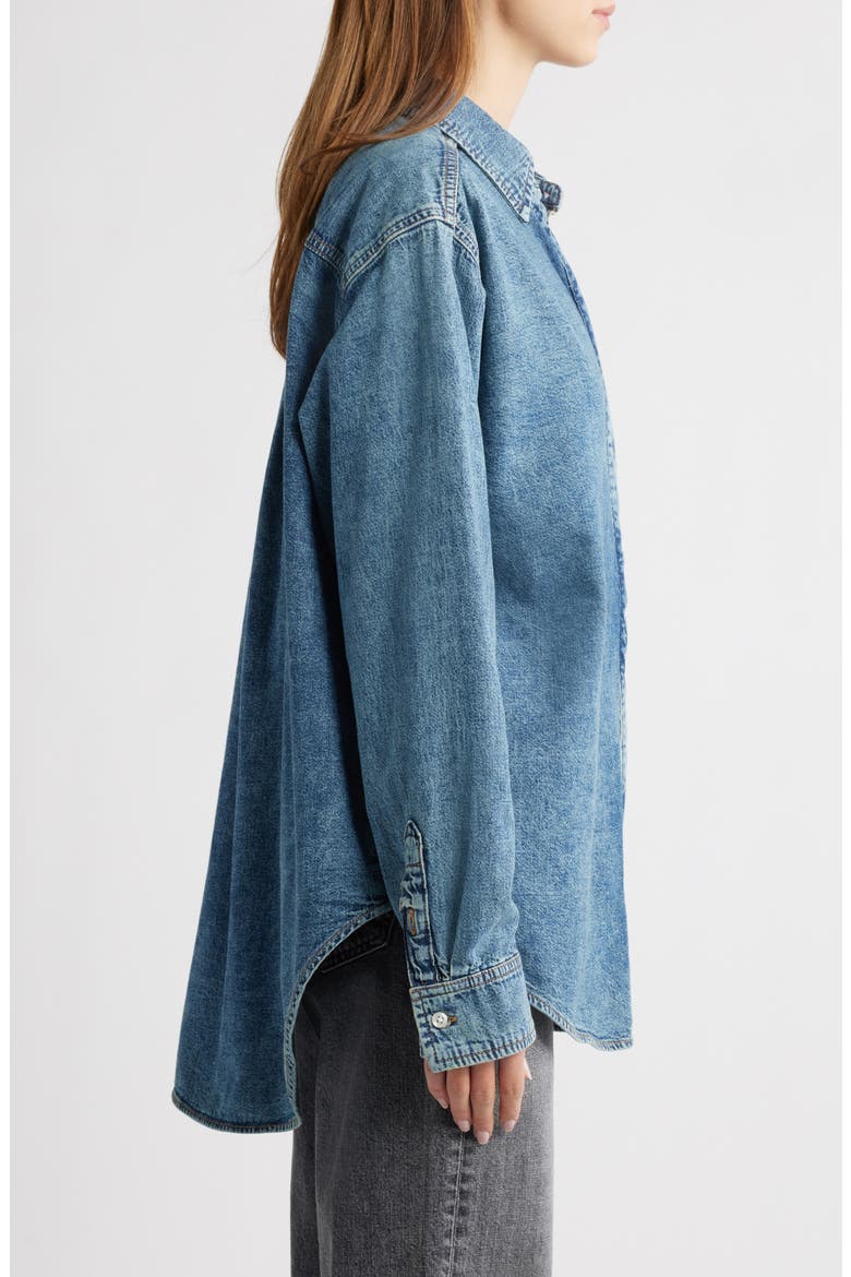 Easy Denim Shirt, Alternate, color, INDIGO762