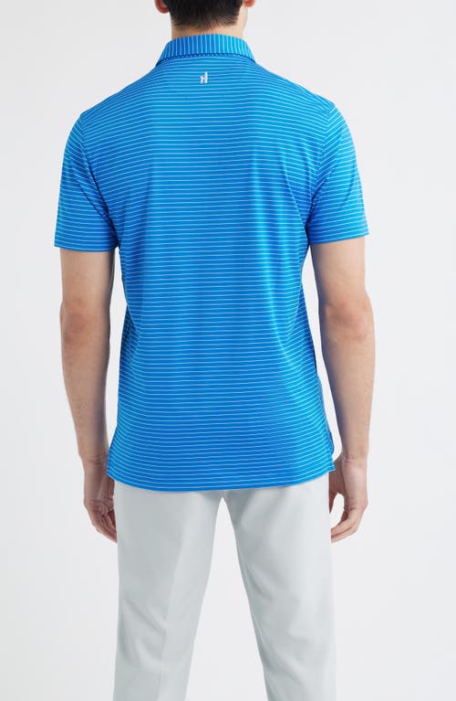Johnnie-o Beau Stripe Performance Polo In Blue