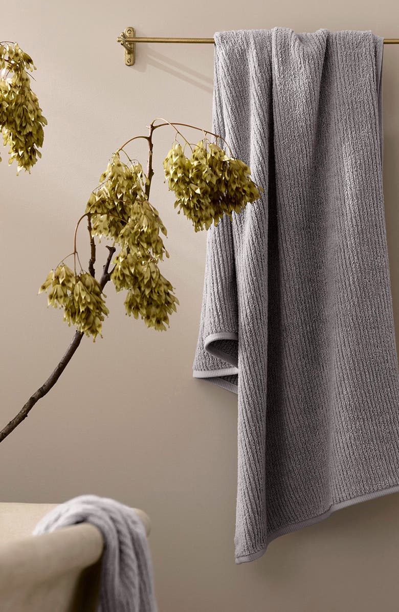 Boll & Branch Ribbed Organic Cotton Bath Towel, Alternate, color, 
