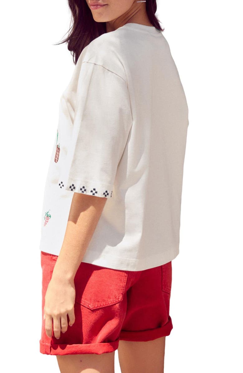 NEXT Embroidered Oversize Cotton T-Shirt, Alternate, color, 