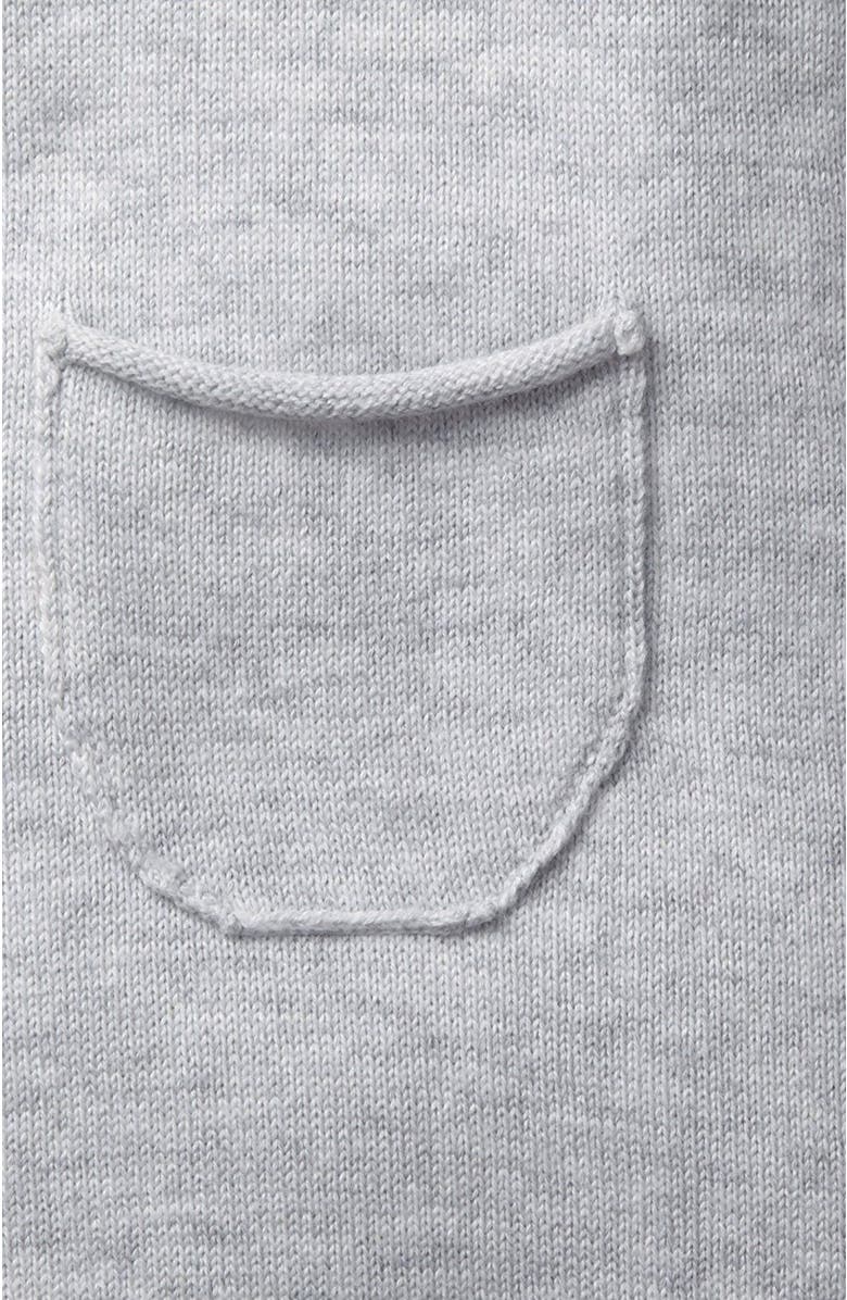 Hope & Henry Baby Raglan Sweater Romper, Alternate, color, Heather Grey