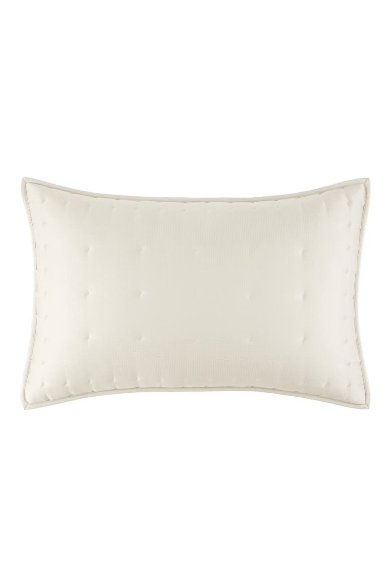 Hammered Silk & Cotton Blend Sham, Main, color, IVORY