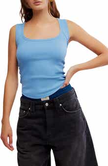 Free People Hummingbird Stretch Cotton Top