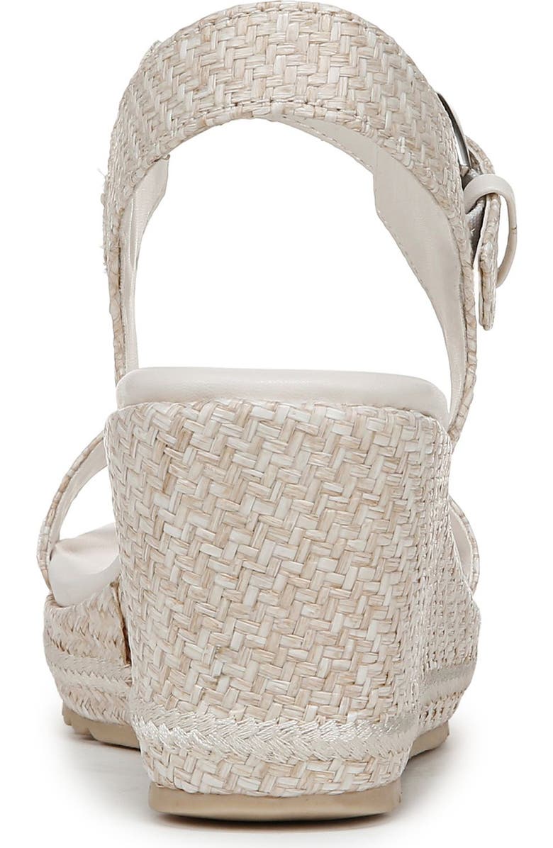 Naturalizer Stella 4 Ankle Strap Wedge Sandal, Alternate, color, Eggshell Beige