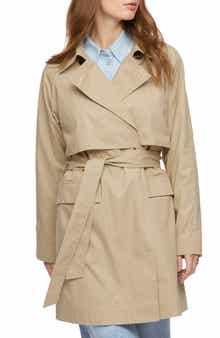 Bernardo Cotton Twill Trench Coat