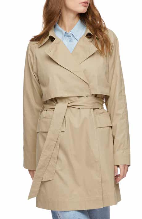 Bernardo Cotton Twill Trench Coat
