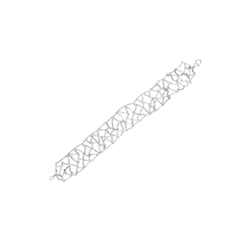 Lucy Quartermaine Element Web Bracelet In Sterling Silver