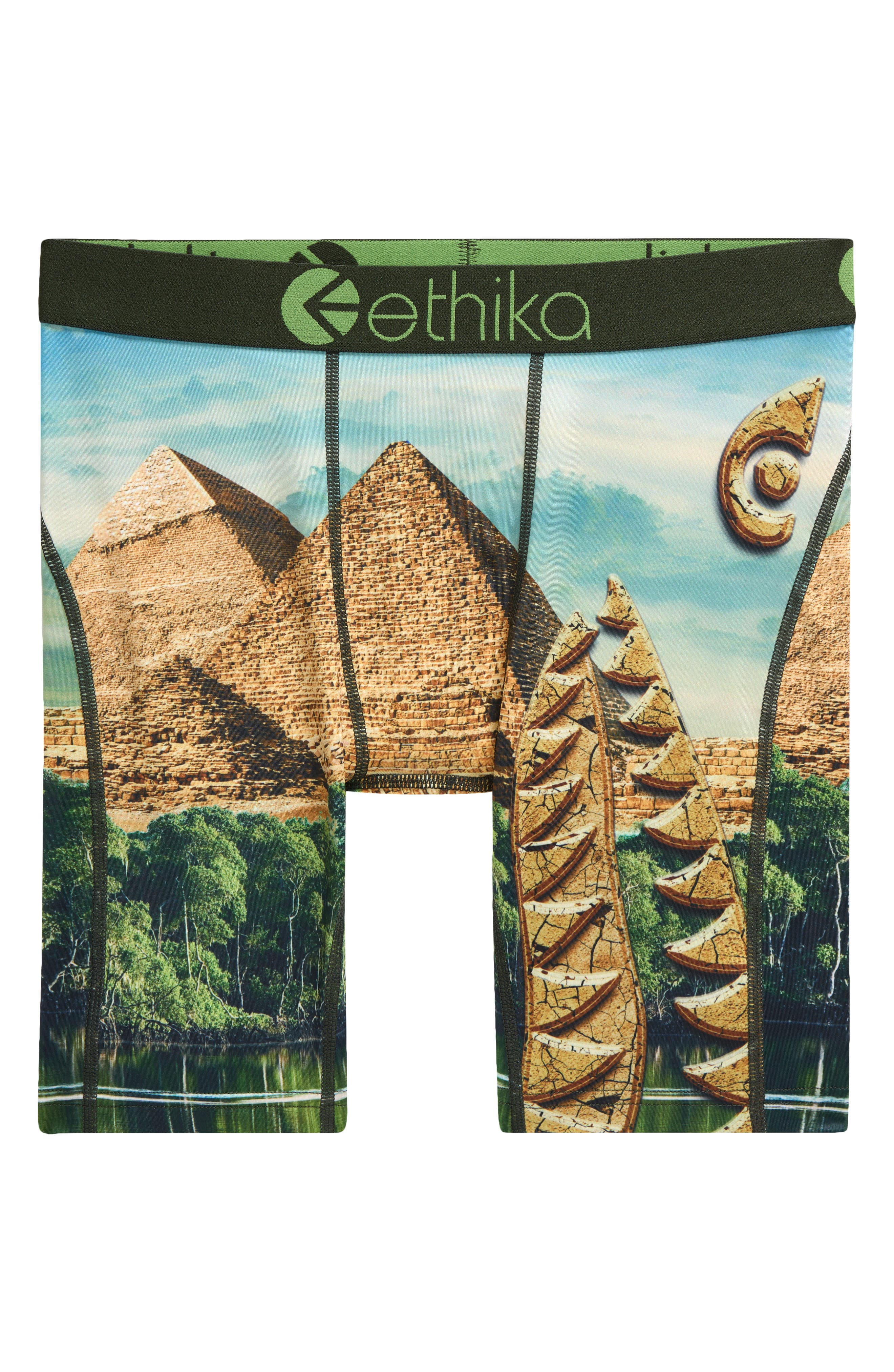 Ethika Kids' BMR Pyramid Boxer Briefs in Pyramids 