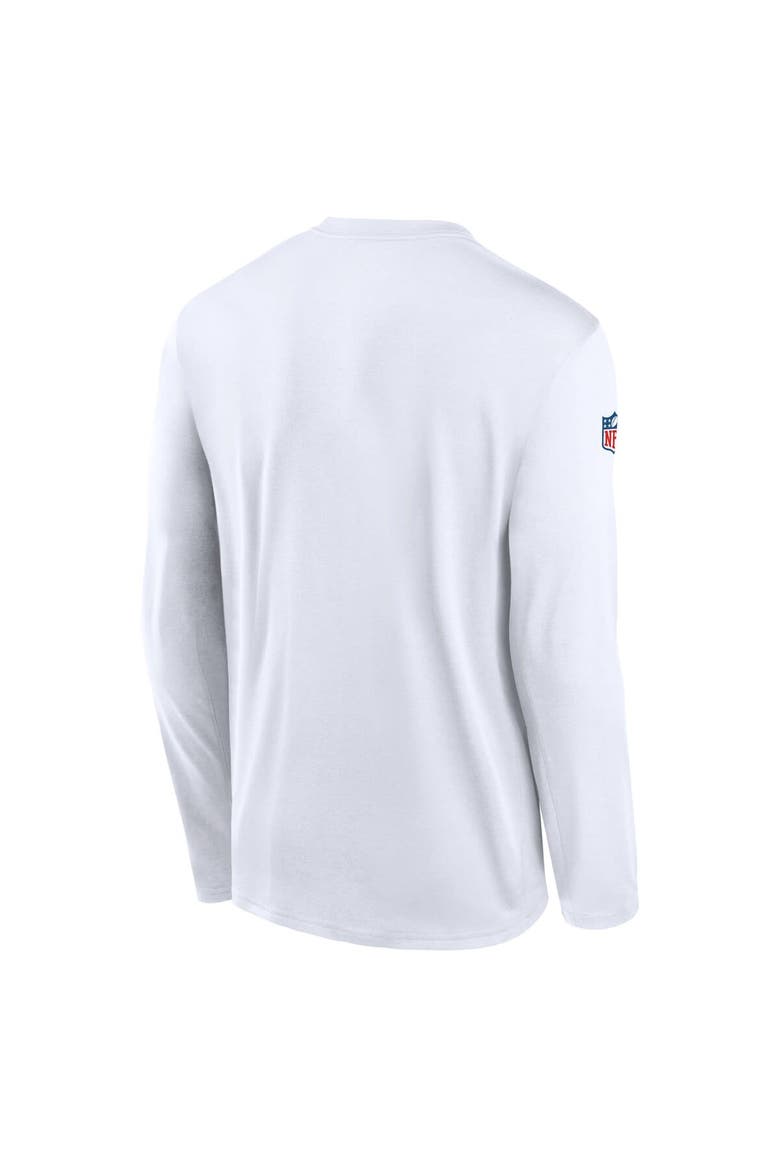 Men's Nike White New York Jets Legend Small Logo Performance Long Sleeve T-Shirt, Alternate, color, White