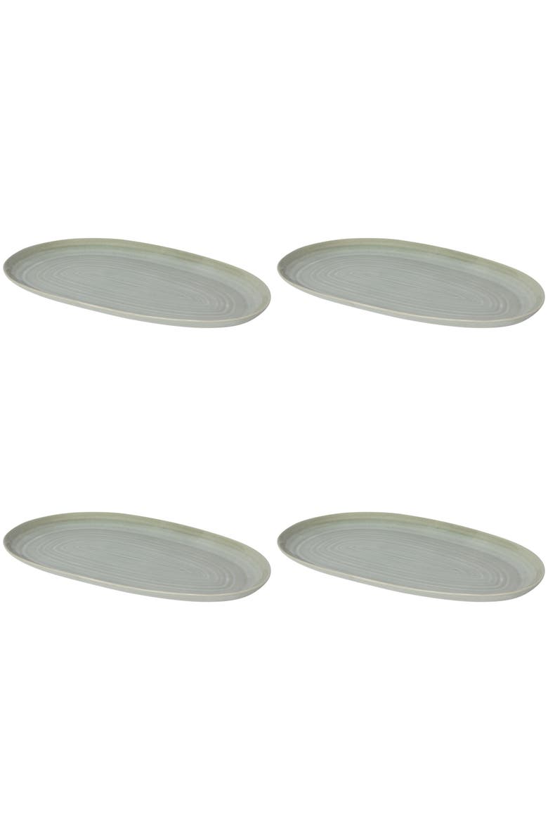 Danica Brands Set of 4 Oval Platter 10.5 Inch, Main, color, Sage