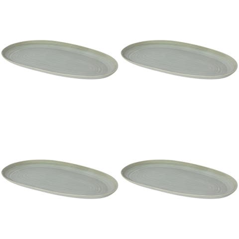 Set of 4 Oval Platter 10.5 Inch