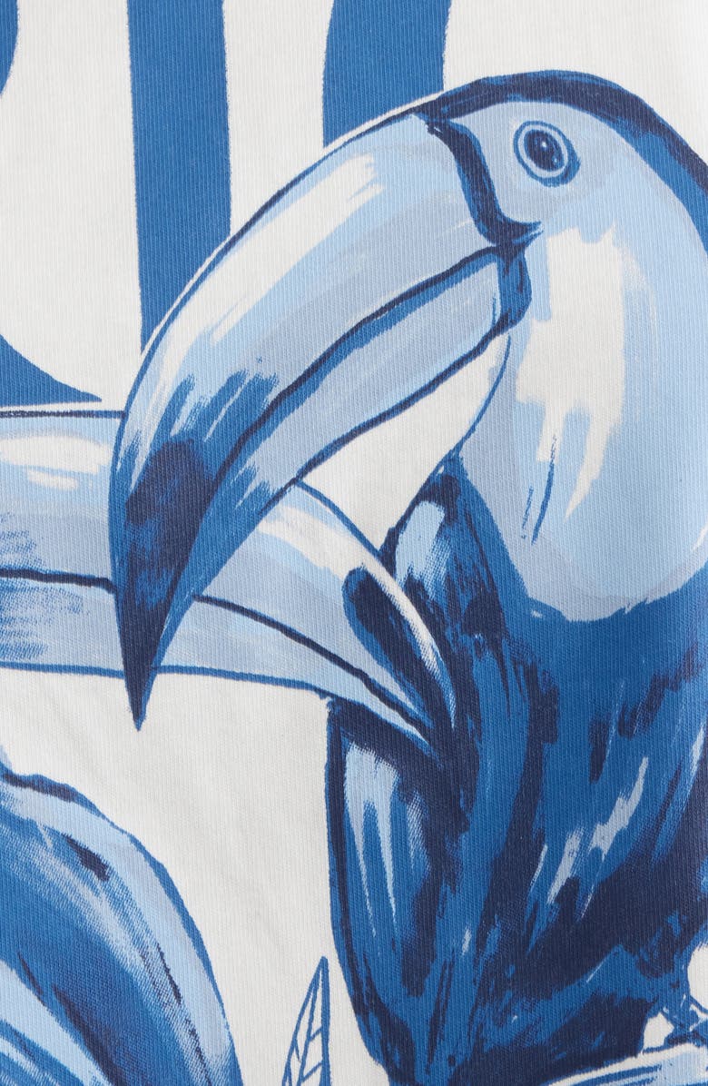 FARM Rio Toucan Rio Graphic Cap Sleeve Tank Top, Alternate, color, Off-White