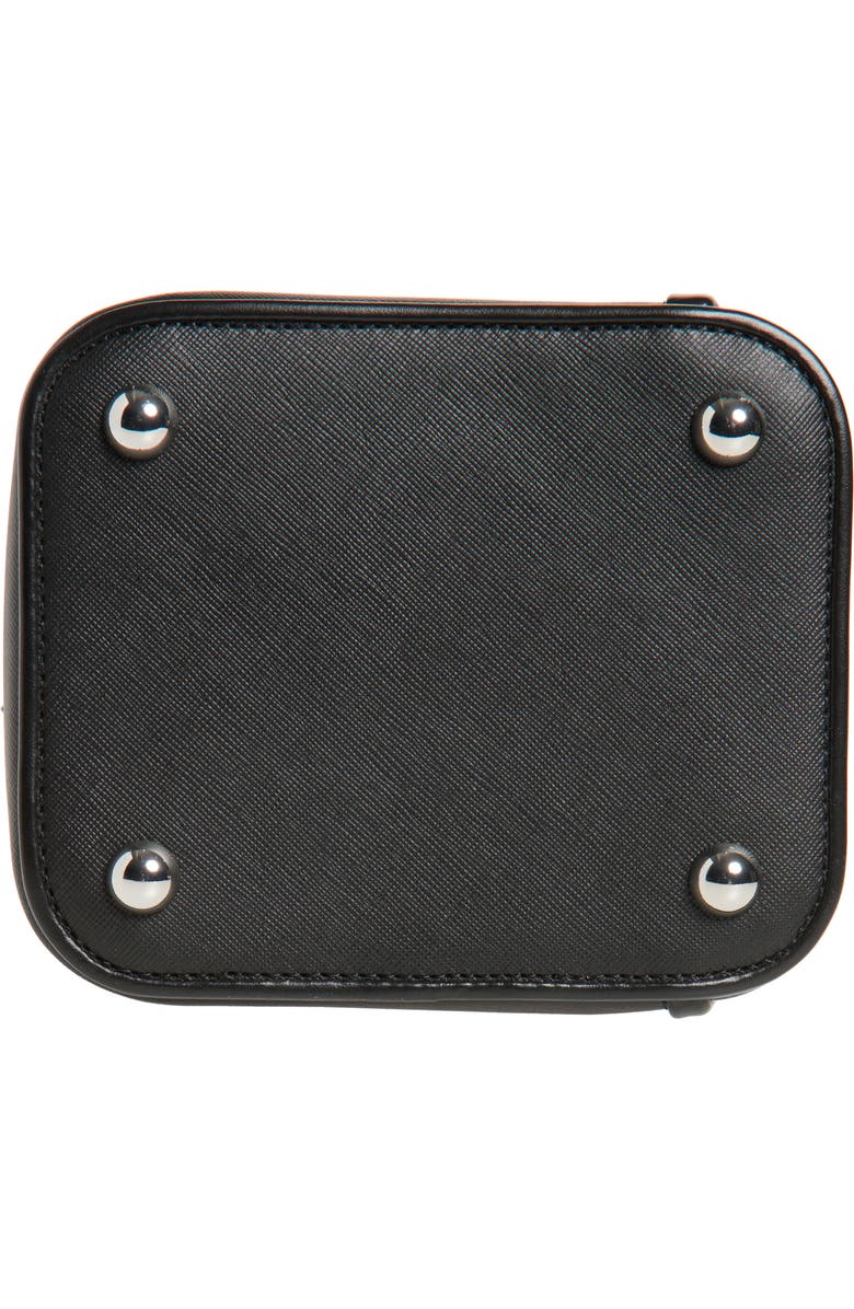 Maison Margiela Fortune North/South Leather Handbag, Alternate, color, Black/ Black