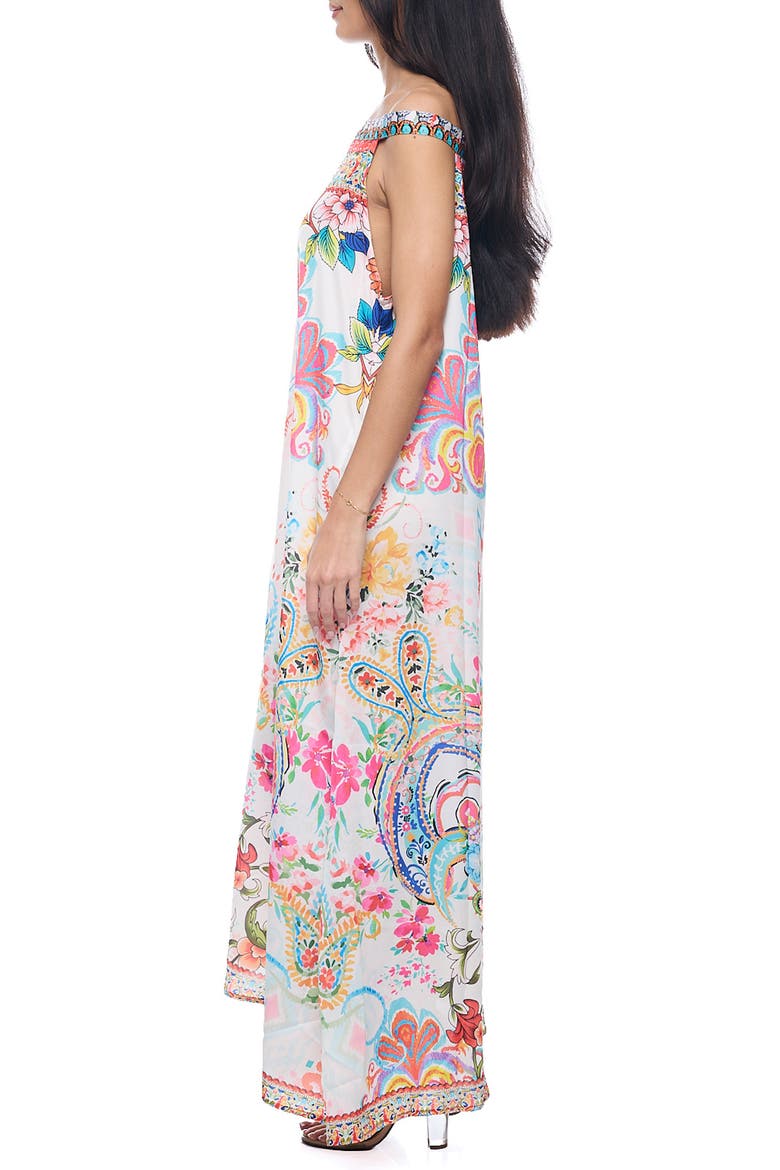 One Shoulder Maxi Dress, Alternate, color, WHITE