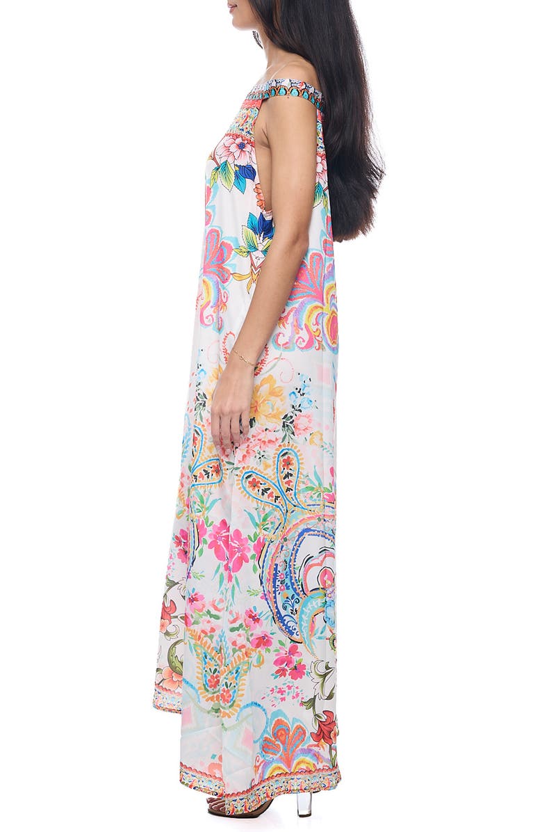 RANEES One Shoulder Maxi Dress, Alternate, color, White
