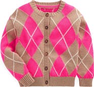 Mini Boden Kids' Argyle Cardigan