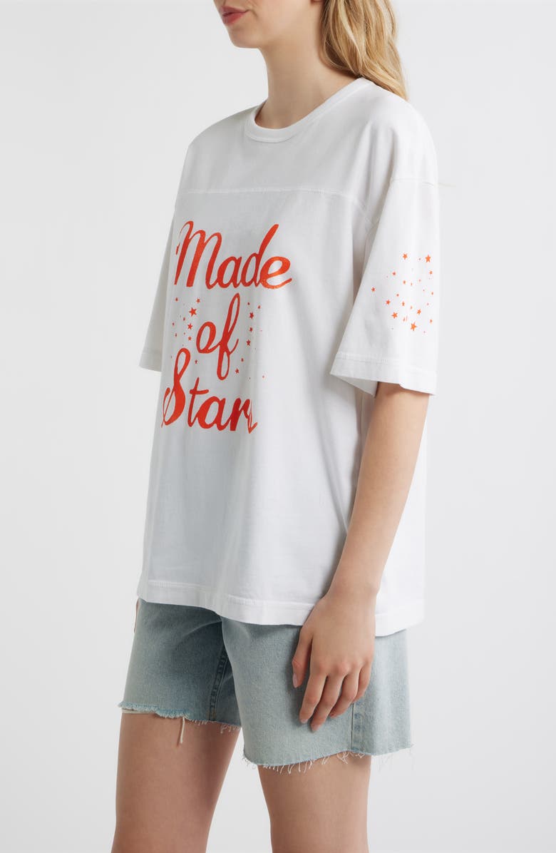 Junk Food Made of Stars Graphic Cotton T-Shirt, Alternate, color, Vintage White