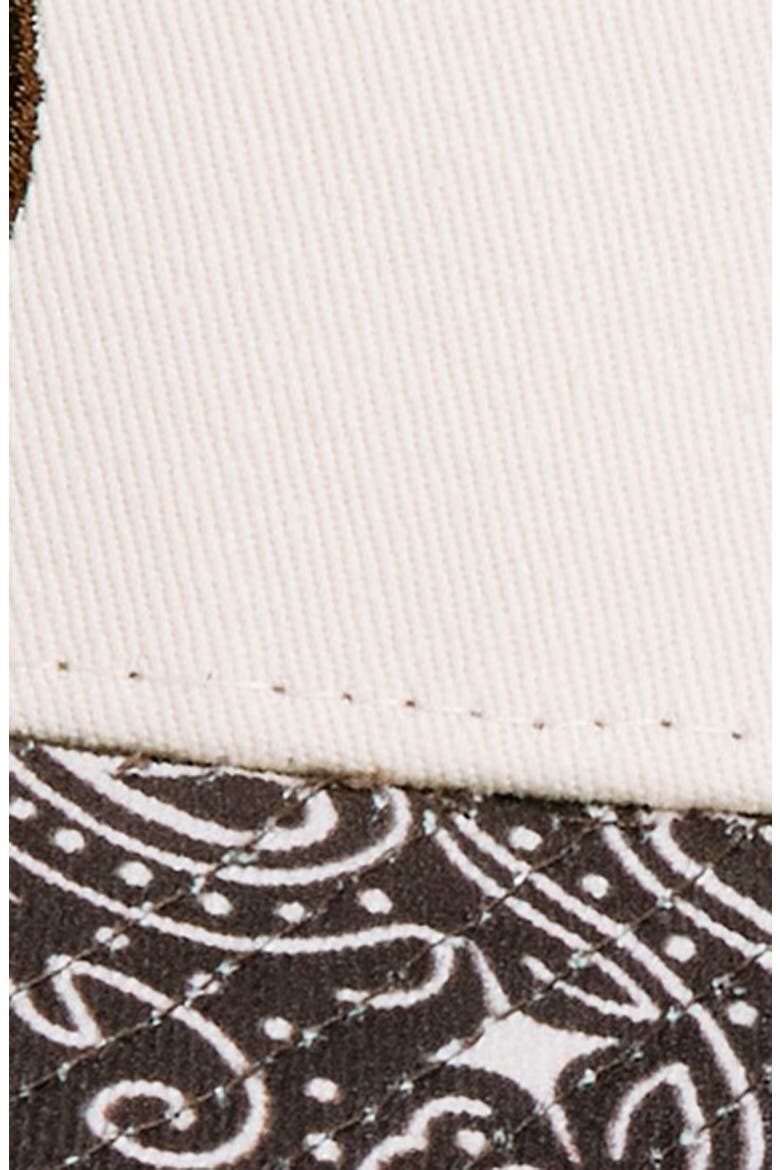 x La Porte Paisley Cotton Twill Baseball Cap, Alternate, color, CREAM/ BROWN