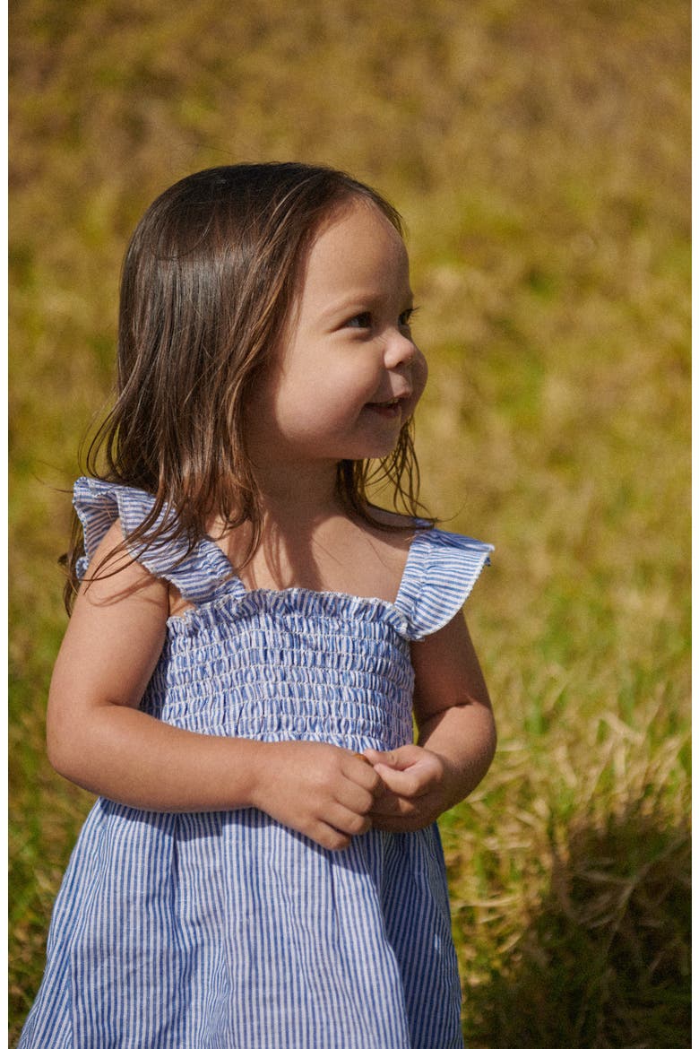 Gala Stripe Sundress, Alternate, color, BLUE STRIPE