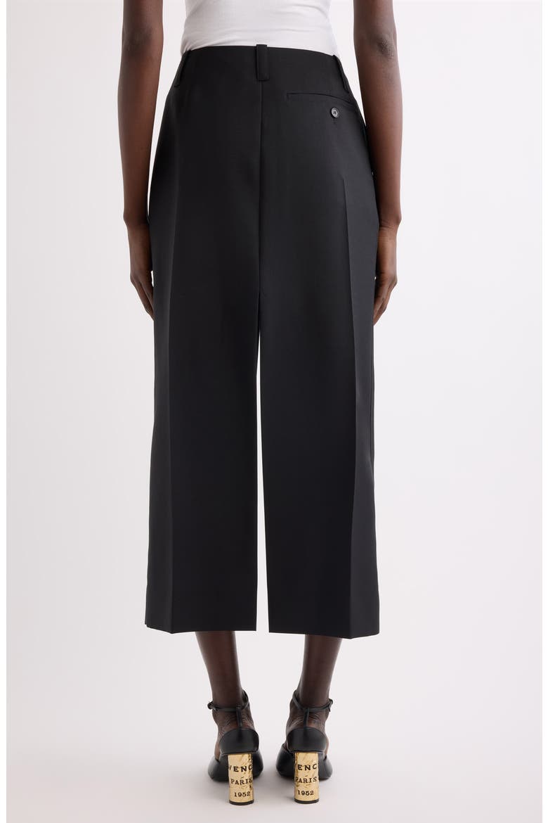 Slit Wool & Mohair Pencil Skirt, Alternate, color, BLACK