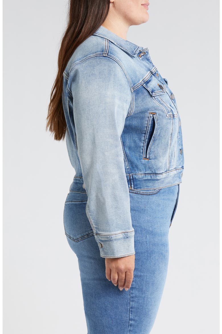 Kelsey Denim Jacket, Alternate, color, LIGHT BLUE